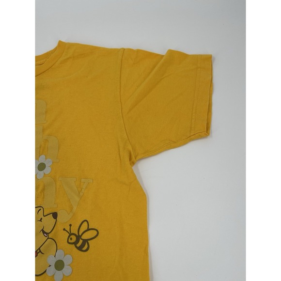 Disney Size M‎ Women's Yellow Crew Neck Winnie The Pooh T-Shirt - Picture 4 of 14